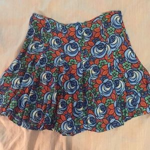 Zara Floral Mini Skirt